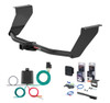 2018 - 2020 Genesis G80 Curt 1-1/4" Class 2 Trailer Tow Hitch + 5-Flat Wiring Kit Tow Boat/Utility Trailer with Surge Brakes 12165