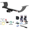 15 - 23 Chrysler 300S Curt 2" Class 3 Trailer Tow Hitch + 5-Flat Wiring Kit Tow Boat/Utility Trailer with Surge Brakes 13093