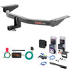 16 - 23 Mazda CX-9 Curt 1-1/4" Class 2 Trailer Tow Hitch + 5-Flat Wiring Kit Tow Boat/Utility Trailer with Surge Brakes 12156