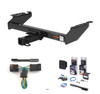 2000 - 2002 Dodge Ram 2500 Excluding roll pan bumper Curt 2" Class 4 Trailer Tow Hitch + 5-Flat Wiring Kit Tow Boat/Utility Trailer with Surge Brakes 14001