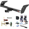 95 - 04 Toyota Tacoma Curt 2" Class 3 Trailer Tow Hitch + 5-Flat Wiring Kit Tow Boat/Utility Trailer with Surge Brakes 13013-1