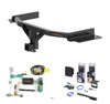 2025 - 2026 Ford Explorer Curt 2" Class 3 Trailer Tow Hitch + 5-Flat Wiring Kit Tow Boat/Utility Trailer with Surge Brakes 13438