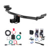 2019 - 2021 Hyundai Tucson Excluding Night Curt 2" Class 3 Trailer Tow Hitch + 5-Flat Wiring Kit Tow Boat/Utility Trailer with Surge Brakes 13240