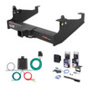 1999 - 2026 Ford F-550 Super Duty Cab & chassis with 34" frame width (O.D.) Curt 2-1/2" Class 5 Trailer Tow Hitch + 5-Flat Wiring Kit Tow Boat/Utility Trailer with Surge Brakes 15845