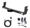 1995 - 2004 GMC Jimmy Down size Curt 2" Class 3 Trailer Tow Hitch + 5-Flat Wiring Kit Tow Boat/Utility Trailer with Surge Brakes 13020