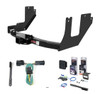 2005 Ford F-150 Excluding factory receiver and 2004 Heritage Edition Curt 2" Class 3 Trailer Tow Hitch + 5-Flat Wiring Kit Tow Boat/Utility Trailer with Surge Brakes 13357