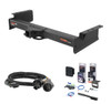 2003 - 2006 Cadillac Escalade EXT Curt 2" Class 5 Trailer Tow Hitch + 5-Flat Wiring Kit Tow Boat/Utility Trailer with Surge Brakes 15324