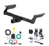 2020 - 2022 Ford Escape Excluding PHEV Curt 2" Class 3 Trailer Tow Hitch + 5-Flat Wiring Kit Tow Boat/Utility Trailer with Surge Brakes 13454