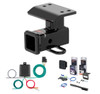 2009 - 2011 Volkswagen Tiguan Curt 2" Class 3 Trailer Tow Hitch + 5-Flat Wiring Kit Tow Boat/Utility Trailer with Surge Brakes 13133