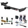 00 - 03 Ford E-250 Curt 2" Class 3 Trailer Tow Hitch + 5-Flat Wiring Kit Tow Boat/Utility Trailer with Surge Brakes 13055