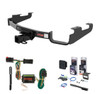 2001 - 2003 Dodge Caravan Excluding Stow 'n Go and Sport Curt 2" Class 3 Trailer Tow Hitch + 5-Flat Wiring Kit Tow Boat/Utility Trailer with Surge Brakes 13362