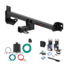 2015 - 2017 Nissan Micra Excluding SR Curt 1-1/4" Class 1 Trailer Tow Hitch + 5-Flat Wiring Kit Tow Boat/Utility Trailer with Surge Brakes 11453