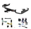 2004 - 2007 Chrysler Town & Country Excluding Stow 'n Go Curt 1-1/4" Class 2 Trailer Tow Hitch + 5-Flat Wiring Kit Tow Boat/Utility Trailer with Surge Brakes 12362