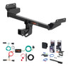 2015 - 2018 Ford Edge Curt 2" Class 3 Trailer Tow Hitch + 5-Flat Wiring Kit Tow Boat/Utility Trailer with Surge Brakes 13452