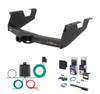 2011 - 2012 Chevrolet Silverado 3500 HD 8' bed, box delete Curt 2" Class 5 Trailer Tow Hitch + 5-Flat Wiring Kit Tow Boat/Utility Trailer with Surge Brakes 15363
