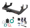 2011 - 2019 Chevrolet Silverado 2500 HD 6' bed, excluding factory receiver, Tommy Gate lift or cab & chassis Curt 2" Class 5 Trailer Tow Hitch + 5-Flat Wiring Kit Tow Boat/Utility Trailer with Surge Brakes 15460