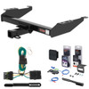 88 - 00 Chevrolet K2500 With dual exhaust Curt 2" Class 3 Trailer Tow Hitch + 5-Flat Wiring Kit Tow Boat/Utility Trailer with Surge Brakes 13042