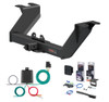 2022 Chevrolet Silverado 1500 LTD With factory receiver Curt 2" Class 5 Trailer Tow Hitch + 5-Flat Wiring Kit Tow Boat/Utility Trailer with Surge Brakes 15307