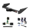 1992 - 1999 Chevrolet Suburban Curt 2" Class 4 Trailer Tow Hitch + 5-Flat Wiring Kit Tow Boat/Utility Trailer with Surge Brakes 14029
