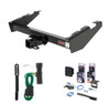 1973 - 1984 Chevrolet Suburban Curt 2" Class 3 Trailer Tow Hitch + 5-Flat Wiring Kit Tow Boat/Utility Trailer with Surge Brakes 13017
