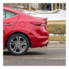 2017 - 2018 Hyundai Elantra Sedan (Excluding Limited), with factory recovery loop Curt 1-1/4" Class 1 Trailer Tow Hitch + 5-Flat Wiring Kit Tow Boat/Utility Trailer with Surge Brakes 11424