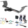 15 - 23 Chrysler 300 Curt 2" Class 3 Trailer Tow Hitch + 5-Flat Wiring Kit Tow Boat/Utility Trailer with Surge Brakes 13236