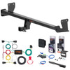 18 - 22 Hyundai Kona Excluding electric Curt 1-1/4" Class 1 Trailer Tow Hitch + 5-Flat Wiring Kit Tow Boat/Utility Trailer with Surge Brakes 11529