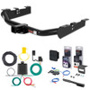 01 - 10 Chevrolet Silverado 2500 HD 6' bed, excluding factory receiver, Tommy Gate lift or cab & chassis Curt 2" Class 3 Trailer Tow Hitch + 5-Flat Wiring Kit Tow Boat/Utility Trailer with Surge Brakes 13211