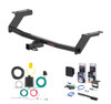 2019 - 2026 Mazda 3 Hatchback Curt 1-1/4" Class 1 Trailer Tow Hitch + 5-Flat Wiring Kit Tow Boat/Utility Trailer with Surge Brakes 11633