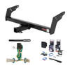 1998 - 2000 Isuzu Hombre Curt 2" Class 3 Trailer Tow Hitch + 5-Flat Wiring Kit Tow Boat/Utility Trailer with Surge Brakes 13021