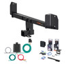2015 - 2018 BMW X4 Curt 2" Class 3 Trailer Tow Hitch + 5-Flat Wiring Kit Tow Boat/Utility Trailer with Surge Brakes 13316