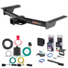 15 - 24 Ford Transit-250 Curt 2" Class 3 Trailer Tow Hitch + 5-Flat Wiring Kit Tow Boat/Utility Trailer with Surge Brakes 13193