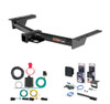 2015 - 2026 Ford Transit-250 Curt 2" Class 3 Trailer Tow Hitch + 5-Flat Wiring Kit Tow Boat/Utility Trailer with Surge Brakes 13193