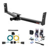 2010 - 2017 GMC Terrain Curt 1-1/4" Class 2 Trailer Tow Hitch + 5-Flat Wiring Kit Tow Boat/Utility Trailer with Surge Brakes 12291