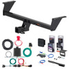 17 - 22 Nissan Rogue Sport Curt 2" Class 3 Trailer Tow Hitch + 5-Flat Wiring Kit Tow Boat/Utility Trailer with Surge Brakes 13377-1
