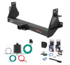 2016 - 2024 Nissan Titan XD Curt 2" Class 5 Trailer Tow Hitch + 5-Flat Wiring Kit Tow Boat/Utility Trailer with Surge Brakes 15306