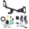 16 - 21 Honda Civic Hatchback, excluding center exhaust Curt 1-1/4" Class 1 Trailer Tow Hitch + 5-Flat Wiring Kit Tow Boat/Utility Trailer with Surge Brakes 11591