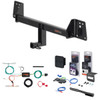 19 - 24 Toyota Corolla Hatchback Curt 1-1/4" Class 1 Trailer Tow Hitch + 5-Flat Wiring Kit Tow Boat/Utility Trailer with Surge Brakes 11567