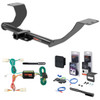 17 - 20 Mitsubishi Mirage G4 Curt 1-1/4" Class 1 Trailer Tow Hitch + 5-Flat Wiring Kit Tow Boat/Utility Trailer with Surge Brakes 11449