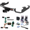 96 - 00 Chrysler Town & Country Excluding Stow 'n Go Curt 2" Class 3 Trailer Tow Hitch + 5-Flat Wiring Kit Tow Boat/Utility Trailer with Surge Brakes 13362