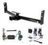 2006 Pontiac Torrent Curt 2" Class 3 Trailer Tow Hitch + 5-Flat Wiring Kit Tow Boat/Utility Trailer with Surge Brakes 13591