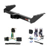 1992 - 1999 Chevrolet Suburban Curt 2" Class 3 Trailer Tow Hitch + 5-Flat Wiring Kit Tow Boat/Utility Trailer with Surge Brakes 13029