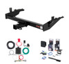 2003 - 2004 Nissan Frontier Long bed Curt 2" Class 3 Trailer Tow Hitch + 5-Flat Wiring Kit Tow Boat/Utility Trailer with Surge Brakes 13842