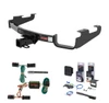 1996 - 2000 Dodge Grand Caravan Excluding Stow 'n Go and Sport Curt 2" Class 3 Trailer Tow Hitch + 5-Flat Wiring Kit Tow Boat/Utility Trailer with Surge Brakes 13362