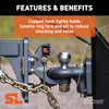 CURT SecureLatch Ball & Pintle Hitch (2" Ball, 20,000 lbs.) Trailer Hitch Pintle Hook Mount