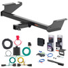 12 - 15 Ram C/V Cargo van Curt 2" Class 3 Trailer Tow Hitch + 5-Flat Wiring Kit Tow Boat/Utility Trailer with Surge Brakes 13364