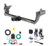 2019 - 2024 Ford Edge Titanium or ST only Curt 2" Class 3 Trailer Tow Hitch + 5-Flat Wiring Kit Tow Boat/Utility Trailer with Surge Brakes 13234