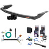 13 - 16 Nissan Pathfinder Curt 2" Class 3 Trailer Tow Hitch + 5-Flat Wiring Kit Tow Boat/Utility Trailer with Surge Brakes 13126