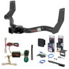 97 - 03 Infiniti QX4  Curt 2" Class 3 Trailer Tow Hitch + 5-Flat Wiring Kit Tow Boat/Utility Trailer with Surge Brakes 13156
