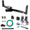 07 - 09 Chevrolet Equinox Curt 2" Class 3 Trailer Tow Hitch + 5-Flat Wiring Kit Tow Boat/Utility Trailer with Surge Brakes 13591
